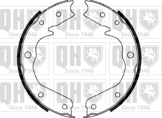 Quinton Hazell BS1159 - Комплект спирачна челюст, ръчна спирачка vvparts.bg