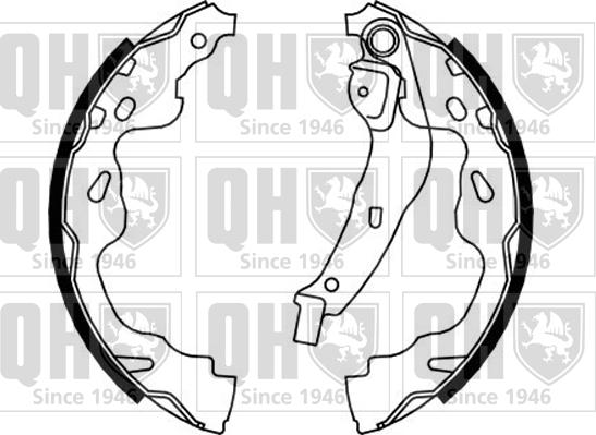 Quinton Hazell BS1155 - Комплект спирачна челюст vvparts.bg