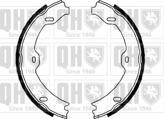 Quinton Hazell BS1158 - Комплект спирачна челюст, ръчна спирачка vvparts.bg