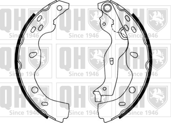 Quinton Hazell BS1164 - Комплект спирачна челюст vvparts.bg