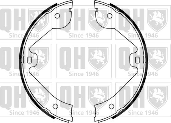Quinton Hazell BS1165 - Комплект спирачна челюст, ръчна спирачка vvparts.bg