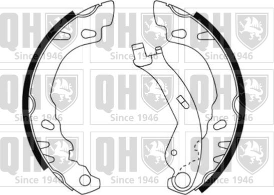 Quinton Hazell BS1166 - Комплект спирачна челюст vvparts.bg