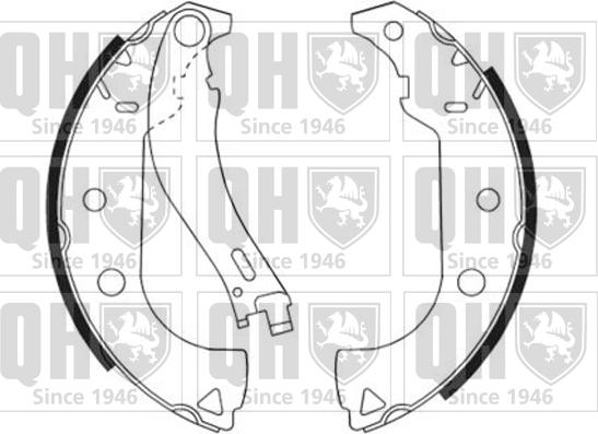 Quinton Hazell BS1167 - Комплект спирачна челюст vvparts.bg