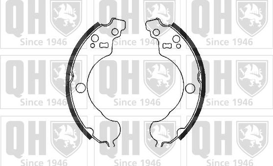 Quinton Hazell BS1114 - Комплект спирачна челюст vvparts.bg