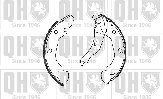 Quinton Hazell BS1117 - Комплект спирачна челюст vvparts.bg