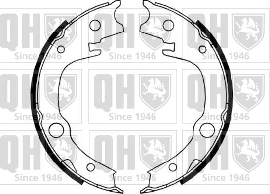 Quinton Hazell BS1181 - Комплект спирачна челюст, ръчна спирачка vvparts.bg