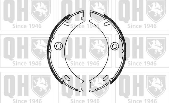 Quinton Hazell BS1129 - Комплект спирачна челюст, ръчна спирачка vvparts.bg