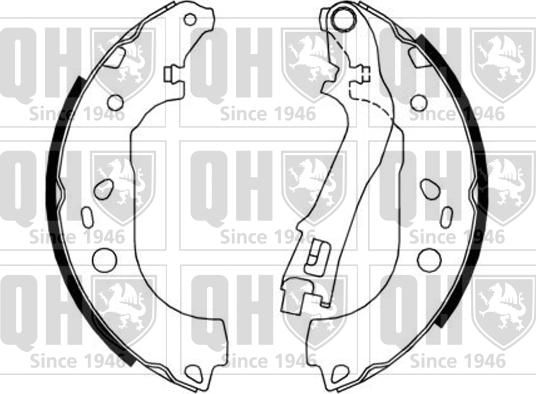 Quinton Hazell BS1170 - Комплект спирачна челюст vvparts.bg