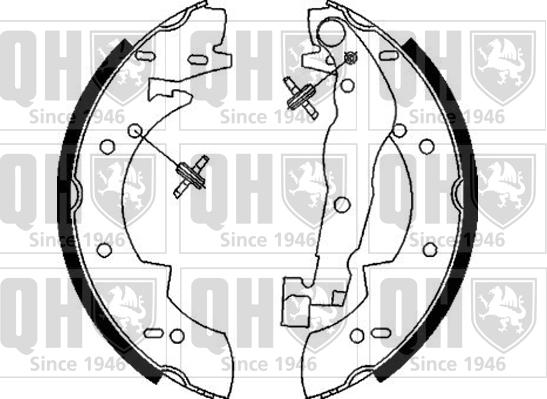 Quinton Hazell BS845 - Комплект спирачна челюст vvparts.bg