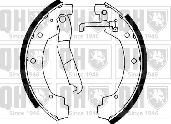 Quinton Hazell BS863 - Комплект спирачна челюст vvparts.bg