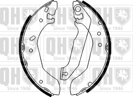 Quinton Hazell BS806 - Комплект спирачна челюст vvparts.bg