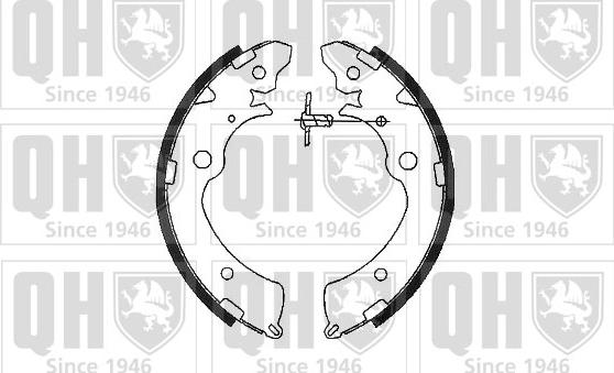 Quinton Hazell BS816 - Комплект спирачна челюст vvparts.bg