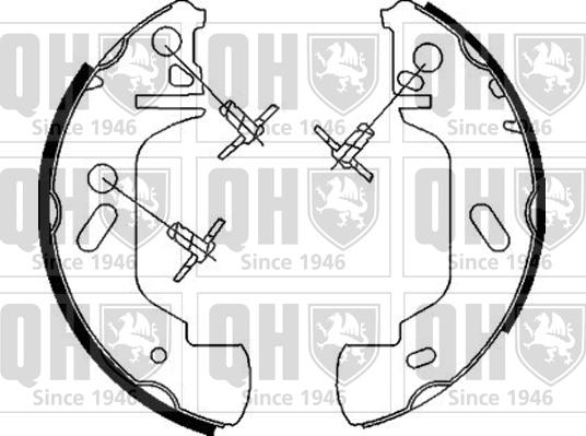 Quinton Hazell BS838 - Комплект спирачна челюст vvparts.bg