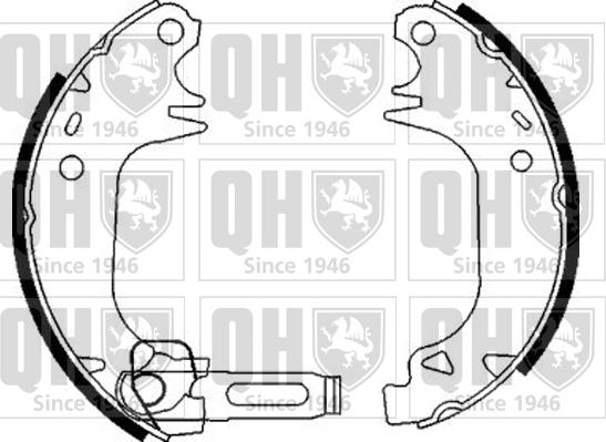 Quinton Hazell BS837 - Комплект спирачна челюст vvparts.bg