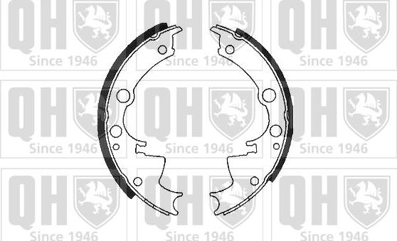 Quinton Hazell BS719 - Комплект спирачна челюст vvparts.bg