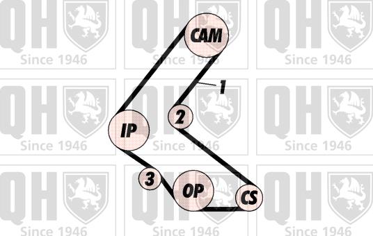 Quinton Hazell QBK570 - Комплект ангренажен ремък vvparts.bg