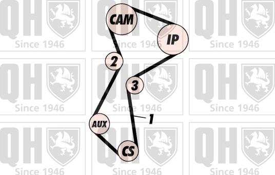 Quinton Hazell QBK113 - Комплект ангренажен ремък vvparts.bg