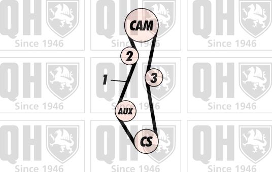 Quinton Hazell QBK112 - Комплект ангренажен ремък vvparts.bg