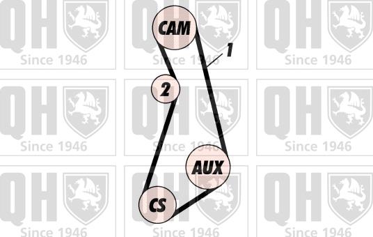 Quinton Hazell QBK131 - Комплект ангренажен ремък vvparts.bg