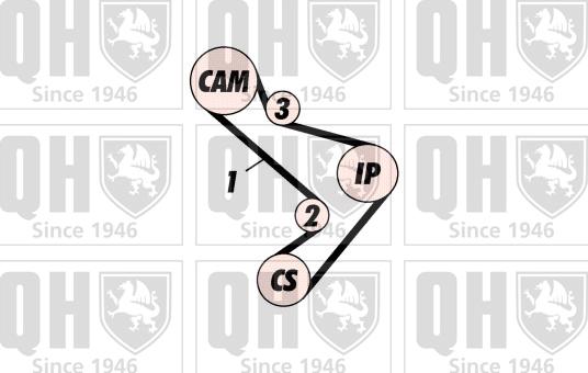 Quinton Hazell QBK318 - Комплект ангренажен ремък vvparts.bg