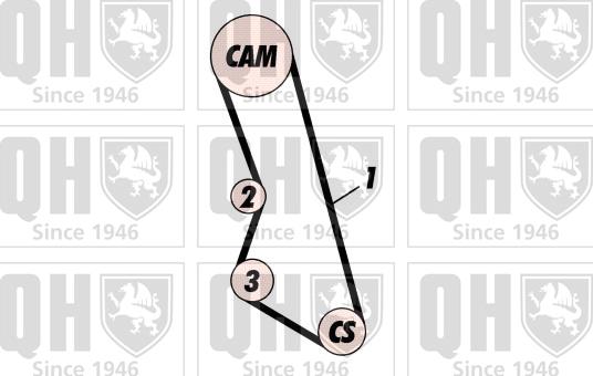 Quinton Hazell QBK236 - Комплект ангренажен ремък vvparts.bg