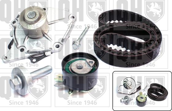 Quinton Hazell QBPK7640 - Водна помпа+ к-кт ангренажен ремък vvparts.bg