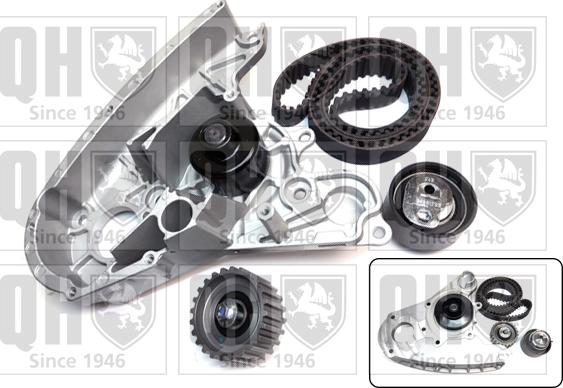 Quinton Hazell QBPK7060 - Водна помпа+ к-кт ангренажен ремък vvparts.bg