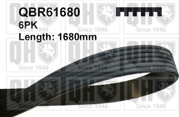 Quinton Hazell QBR61680 - Пистов ремък vvparts.bg