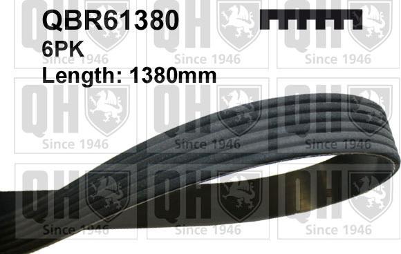 Quinton Hazell QBR61380 - Пистов ремък vvparts.bg