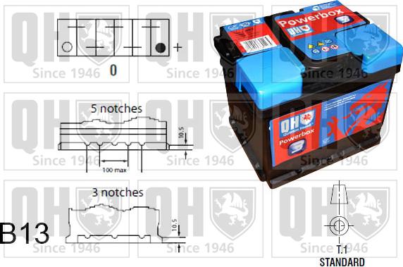 Quinton Hazell QBT0193 - Стартов акумулатор vvparts.bg