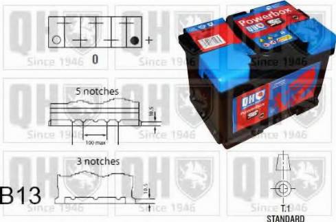 Quinton Hazell QBT115ECM - Стартов акумулатор vvparts.bg