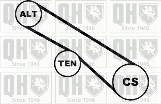 Quinton Hazell QDK48 - Комплект пистов ремък vvparts.bg