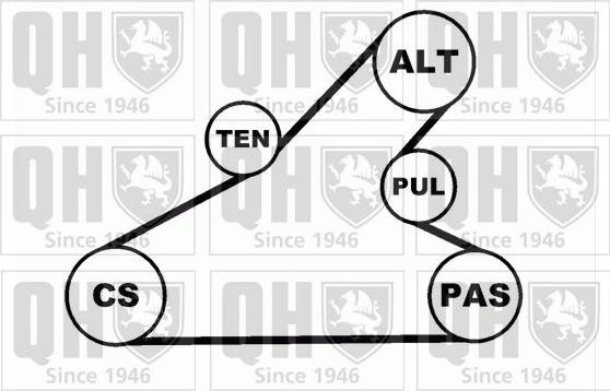 Quinton Hazell QDK52 - Комплект пистов ремък vvparts.bg