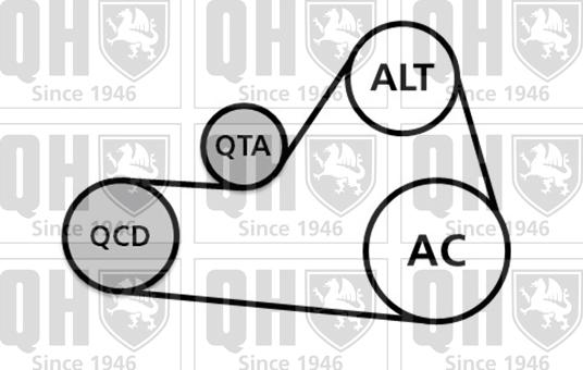 Quinton Hazell QDK104 - Комплект пистов ремък vvparts.bg