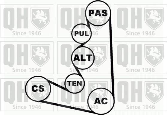 Quinton Hazell QDK24 - Комплект пистов ремък vvparts.bg