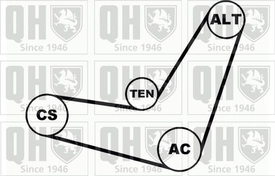 Quinton Hazell QDK18 - Комплект пистов ремък vvparts.bg