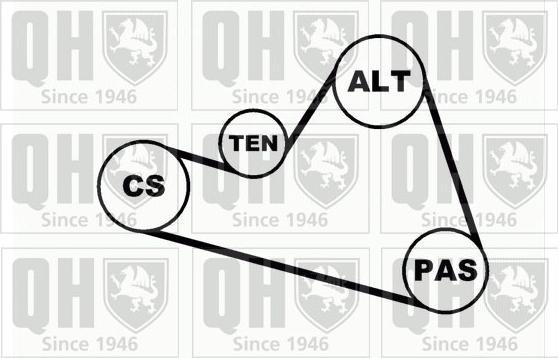 Quinton Hazell QDK18 - Комплект пистов ремък vvparts.bg