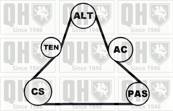 Quinton Hazell QDK35 - Комплект пистов ремък vvparts.bg
