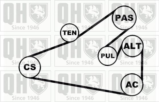 Quinton Hazell QDK24 - Комплект пистов ремък vvparts.bg