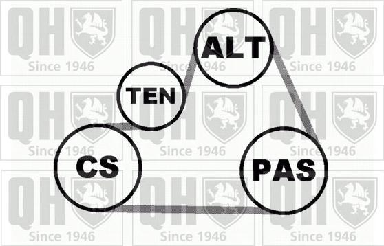 Quinton Hazell QDK28 - Комплект пистов ремък vvparts.bg