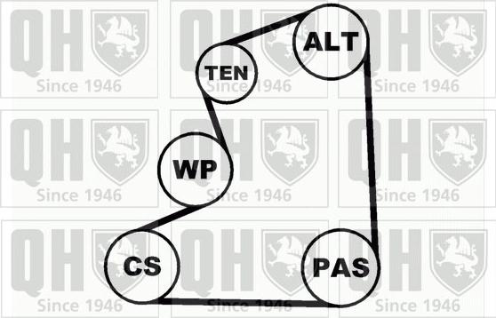 Quinton Hazell QDK28 - Комплект пистов ремък vvparts.bg