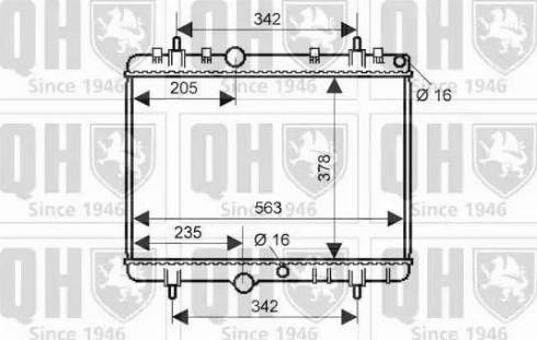 Quinton Hazell QER2290 - Радиатор, охлаждане на двигателя vvparts.bg