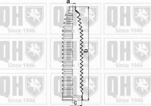 Quinton Hazell QG1486 - Комплект маншон, кормилно управление vvparts.bg