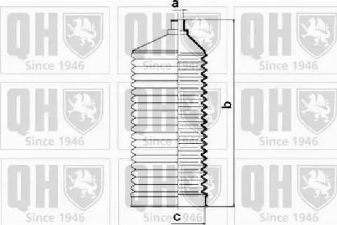 Quinton Hazell QG1432 - Комплект маншон, кормилно управление vvparts.bg