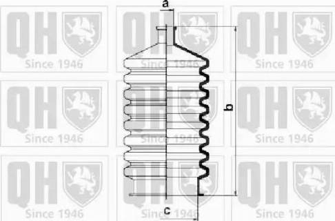 Quinton Hazell QG1005 - Комплект маншон, кормилно управление vvparts.bg