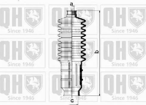 Quinton Hazell QG1139 - Комплект маншон, кормилно управление vvparts.bg