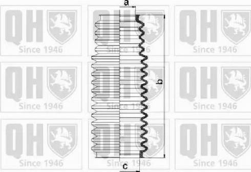 Quinton Hazell QG1380 - Комплект маншон, кормилно управление vvparts.bg