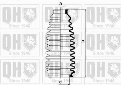 Quinton Hazell QG1333 - Комплект маншон, кормилно управление vvparts.bg