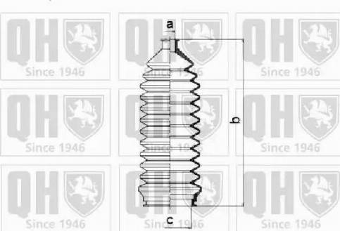 Quinton Hazell QG1250 - Комплект маншон, кормилно управление vvparts.bg