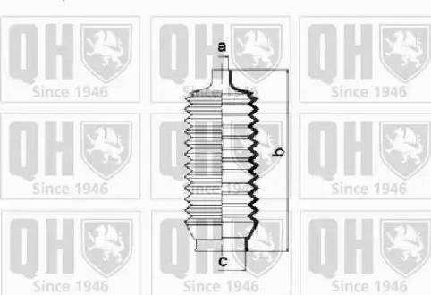 Quinton Hazell QG1219 - Комплект маншон, кормилно управление vvparts.bg